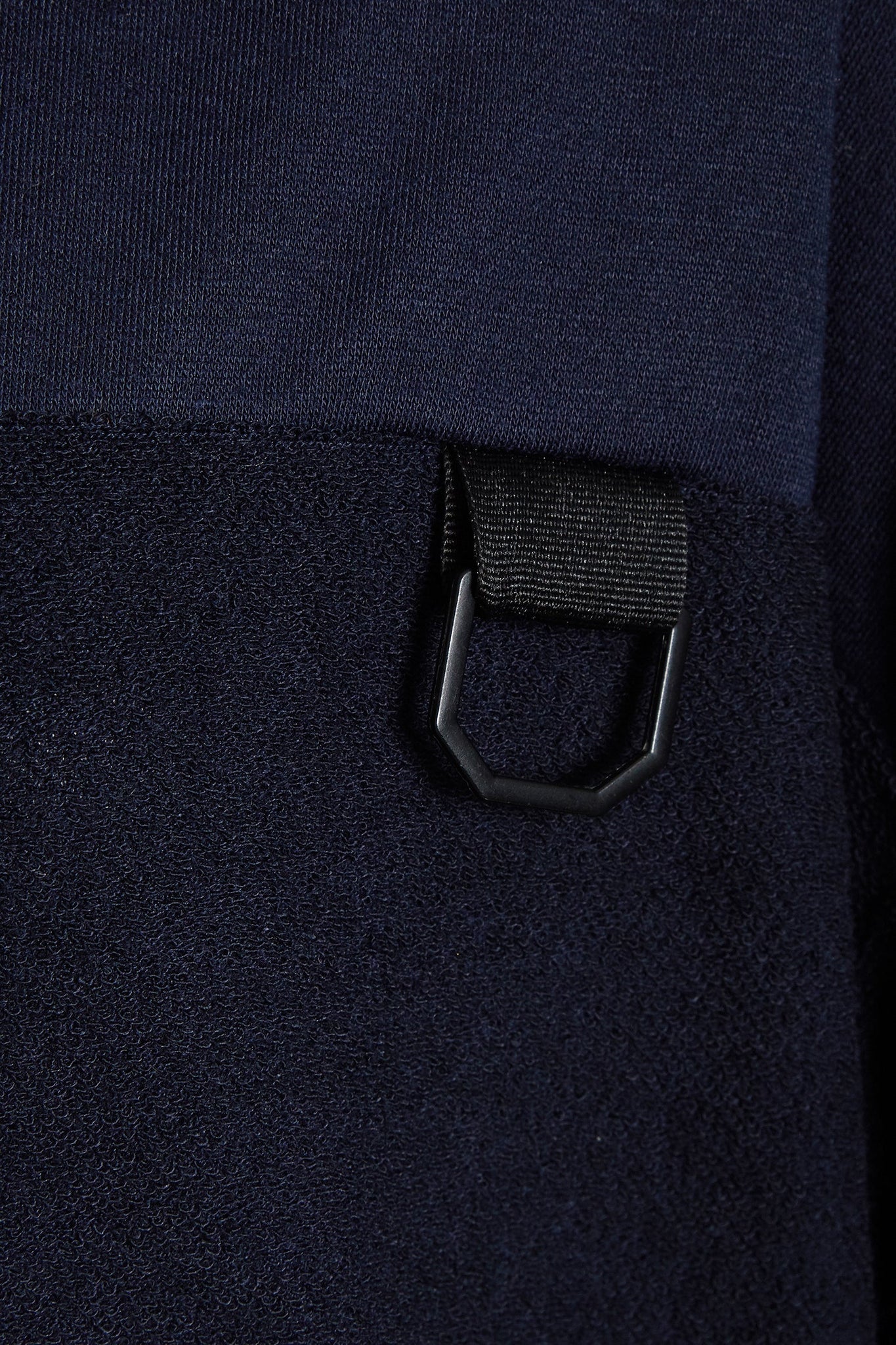 CONTRAST PANEL EMBRIODERY HOODIE