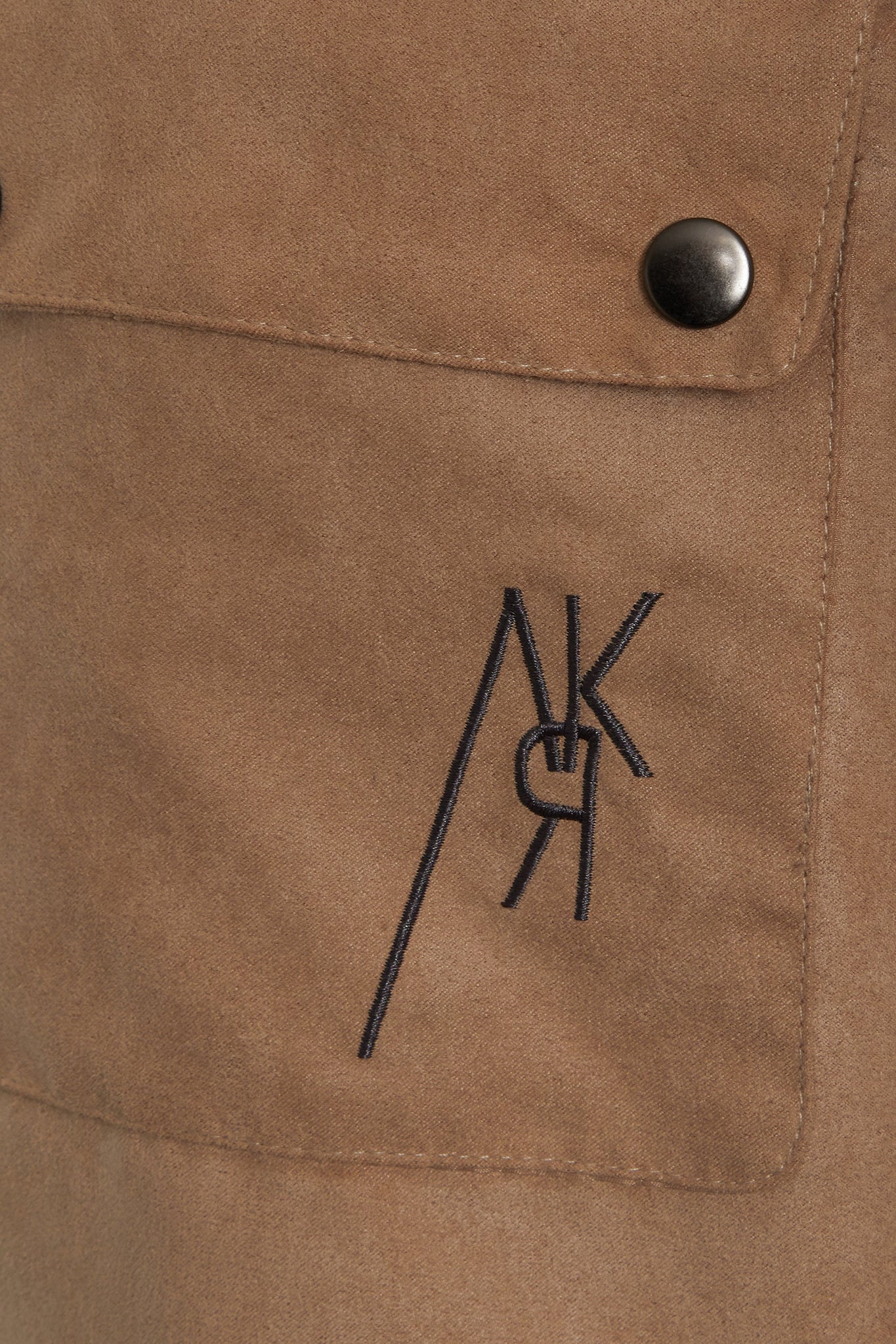 SUEDE FUNNEL NECK D-RING DETAIL SHACKET