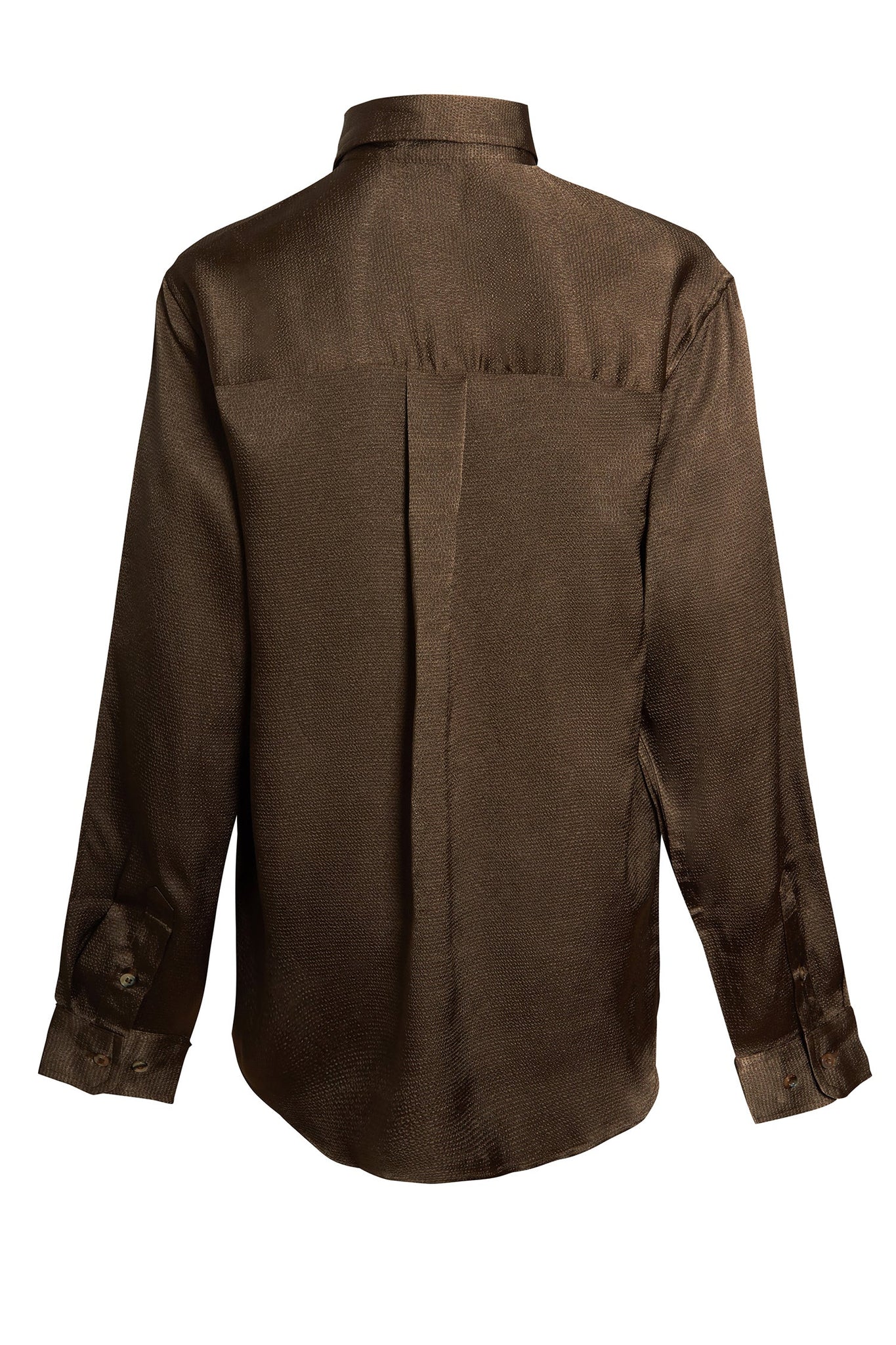 TEXTURED SATIN RELAXED SHIRT