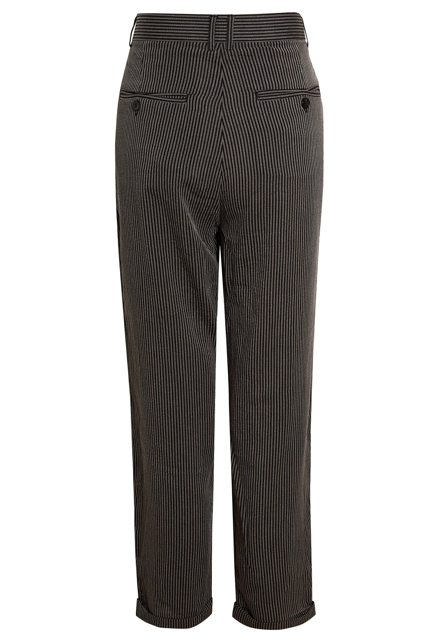 STRIPE TAILORED TURN-UP TROUSER